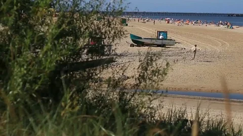 Quad bike at the beach Stock Footage 99119274