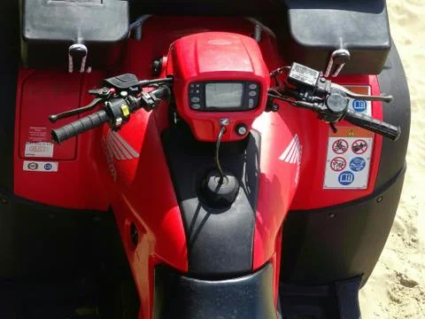Quad Bike Handlebars Stock Photos