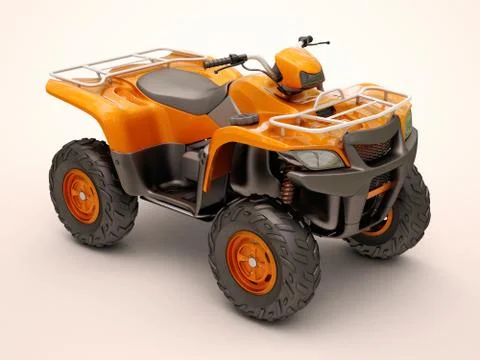 Quad bike Stock Illustration