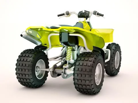 Quad bike Stock Illustration