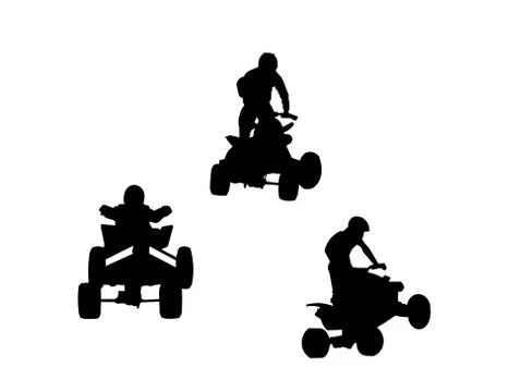 QUAD BIKES Stock Illustration