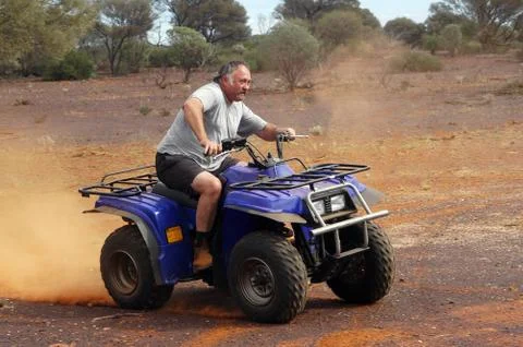 In quad in the bush Stock Photos