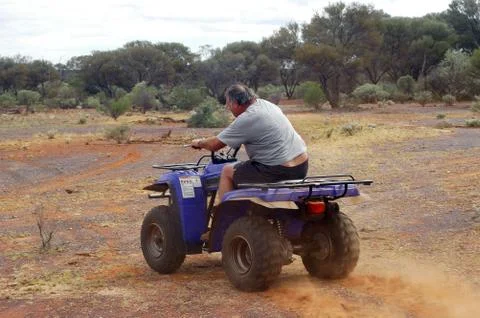 In quad in the bush Stock Photos