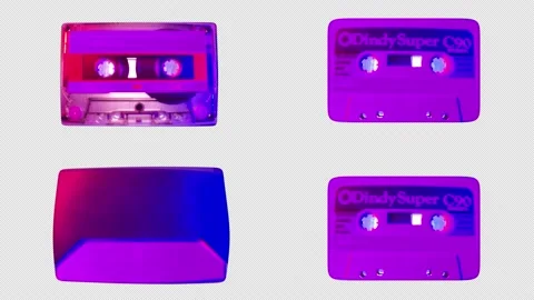 Quad of Cassettes Video stock 159784381