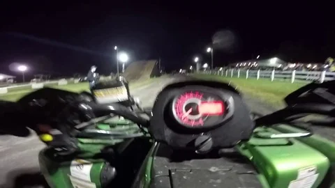 Quad pov at fairground weight pulling event Stock Footage 81230890