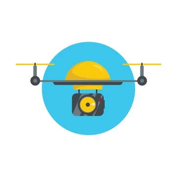 Quadcopter aerial drone 스톡 일러스트