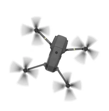 Quadcopter drone with camera Stock Photos