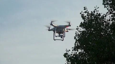 Quadcopter Drone Flying Stock Footage 57977378