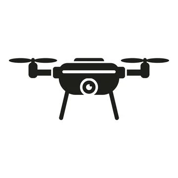 Quadcopter drone icon simple vector. Spy video toy Stock Illustration
