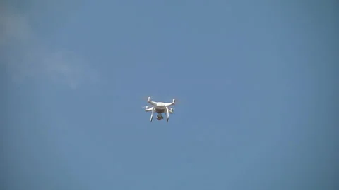 Quadcopter in flight Stock Footage 137069115