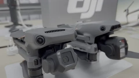 Quadcopter gimbal camera Stock Footage 305930326