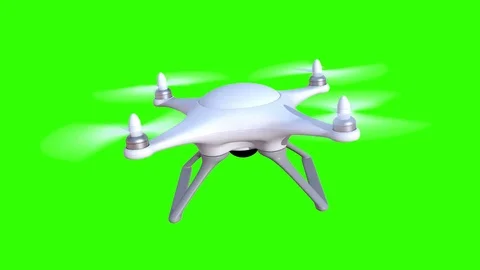 Quadcopter on a green background Stock-Footage 84663313