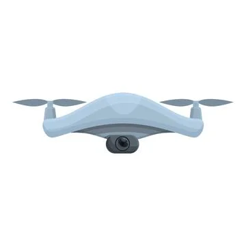 Quadcopter icon cartoon vector. Drone camera Stock Illustration