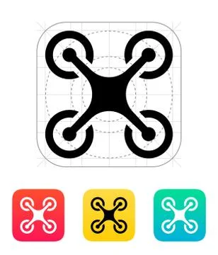 Quadcopter icon Stock Illustration