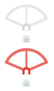 Quadcopter Propeller Protection vector illustration in a flat design Stock Illustration
