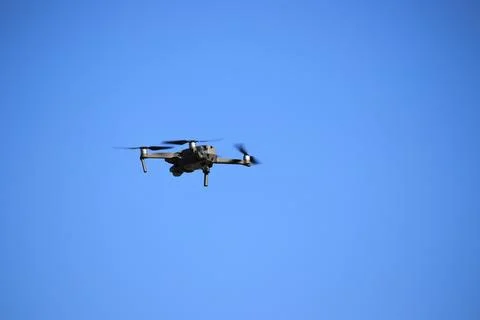 Quadcopter in the sky Foto stock