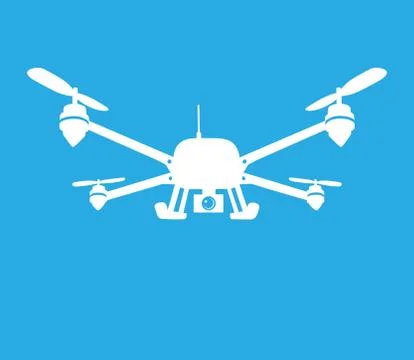 Quadcopter symbol Stockillustratie