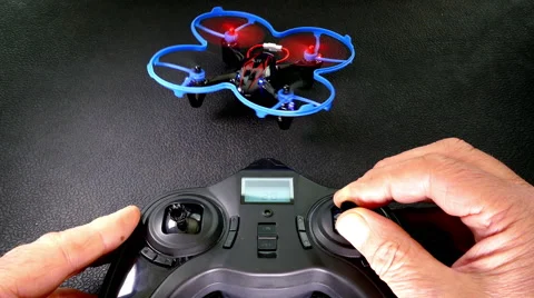 Quadcopter taking off indoors. Video stock 55899793