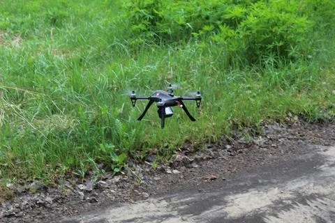 Quadcopter taking off 写真素材