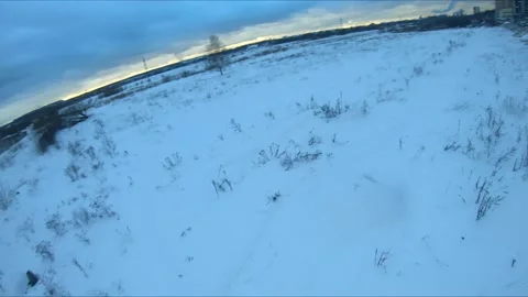 Quadcopter test flights winter Stock Footage 168879487