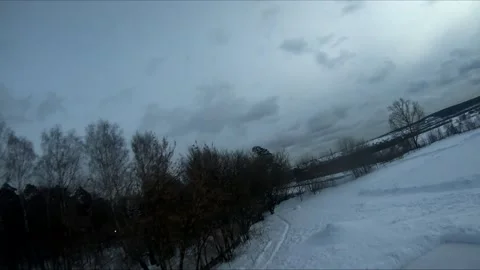 Quadcopter test flights winter Stock Footage 169043764