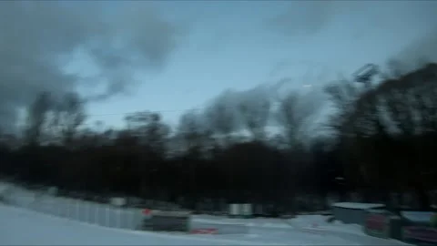 Quadcopter test flights winter Stock Footage 169043815