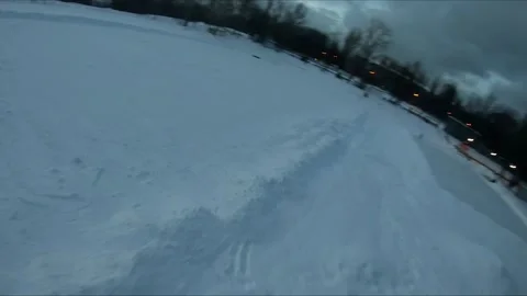 Quadcopter test flights winter Stock Footage 169043968