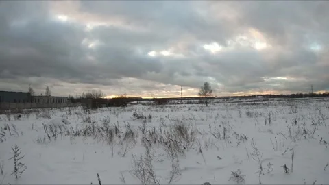 Quadcopter test flights winter Stock Footage 169044182