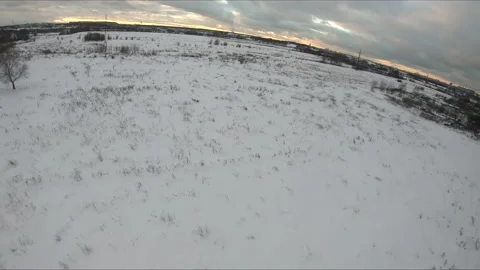 Quadcopter test flights winter Stockbeeldmateriaal 169044253