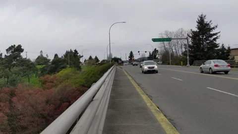 Quadra Overpass - looking across bridge Stock Footage 178300663