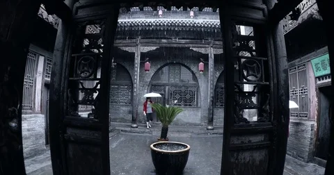 Quadrangle dwellings China Stock-Footage 78673799