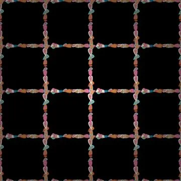 Quadrate frames doodles. Vector illustration. Seamless pattern. Illustration in Stock Illustration