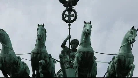 Quadriga on the Brandenburg Gate Vídeo Stock 11349328