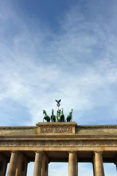 Quadriga - brandenburg gate Stock Photos