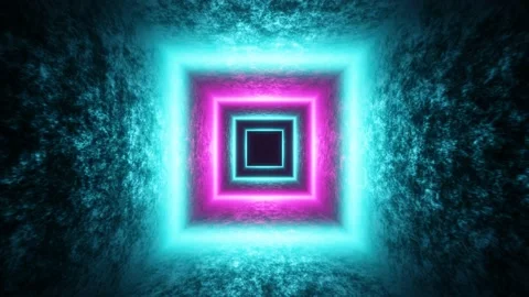 Quadrilateral portal of advanced technologies 4k uhd 3d rendering vj loop Stock Footage 186553768