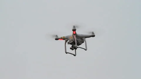 Quadrocopter in the air Stock Footage 61493929