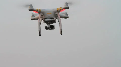Quadrocopter in the air Stock Footage 61493997