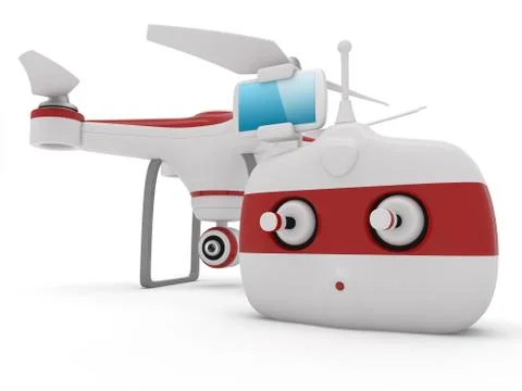 Quadrocopter drone Stock Illustration