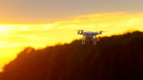 Quadrocopter in Exploration Area. Stock Footage 77239858