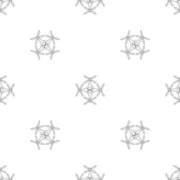 Quadrocopter pattern seamless vector Illustrazione stock