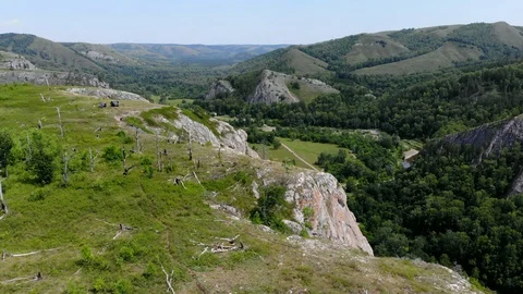 Quadrocopter, rocks nature. Stock Footage 129509212