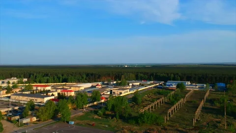 Quadrocopter shooting, overview of the nature Stock-Footage 89950369