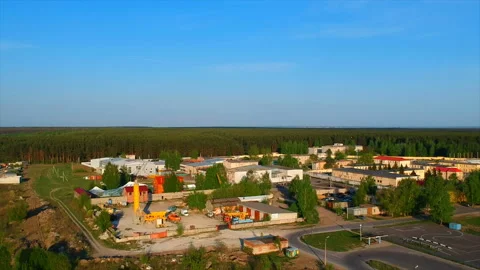 Quadrocopter shooting, overview of the nature Stock-Footage 89950659