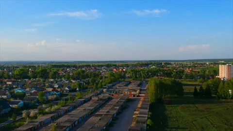 Quadrocopter shooting, overview of the nature Stock Footage 89950922