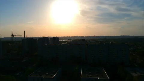 Quadrocopter shooting, overview of the nature Stock Footage 89951271