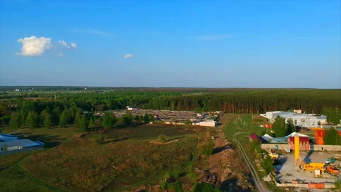 Quadrocopter shooting, overview of the nature Stock Footage 89951405