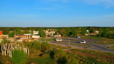 Quadrocopter shooting, overview of the nature Stock-Footage 89951886
