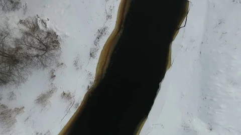 Quadrocopter winter outdoors Stock Footage 72092969