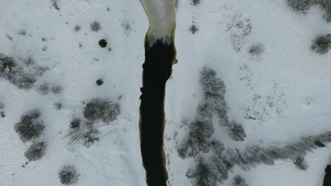 Quadrocopter winter outdoors Stock Footage 72093109
