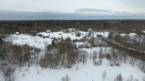 Quadrocopter winter outdoors Stock Footage 72093158